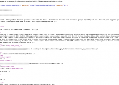 Google xml Sitemap erstellt mit Yoast Seo